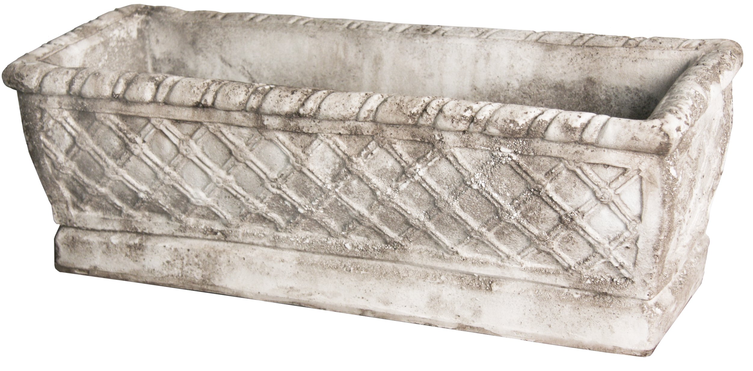 24" Weave Planter, Cathedral White One Kings Lane