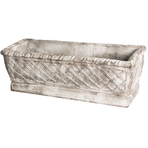 24" Weave Planter, Cathedral White~P76506331