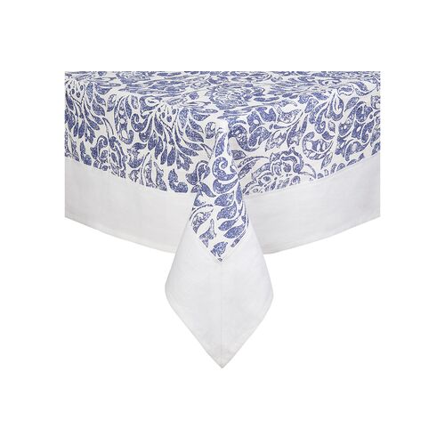 Santorini Tablecloth, Blue/White~P77379229