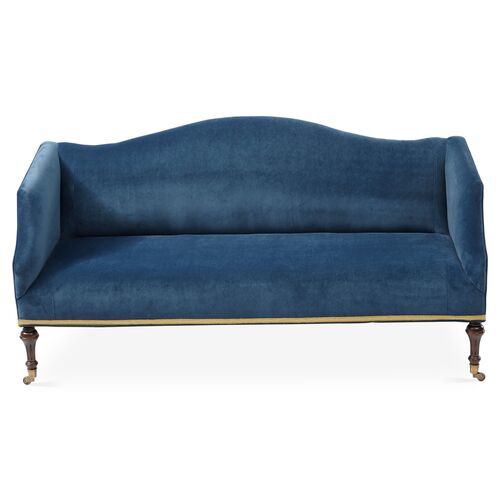 Peacock Blue Couch