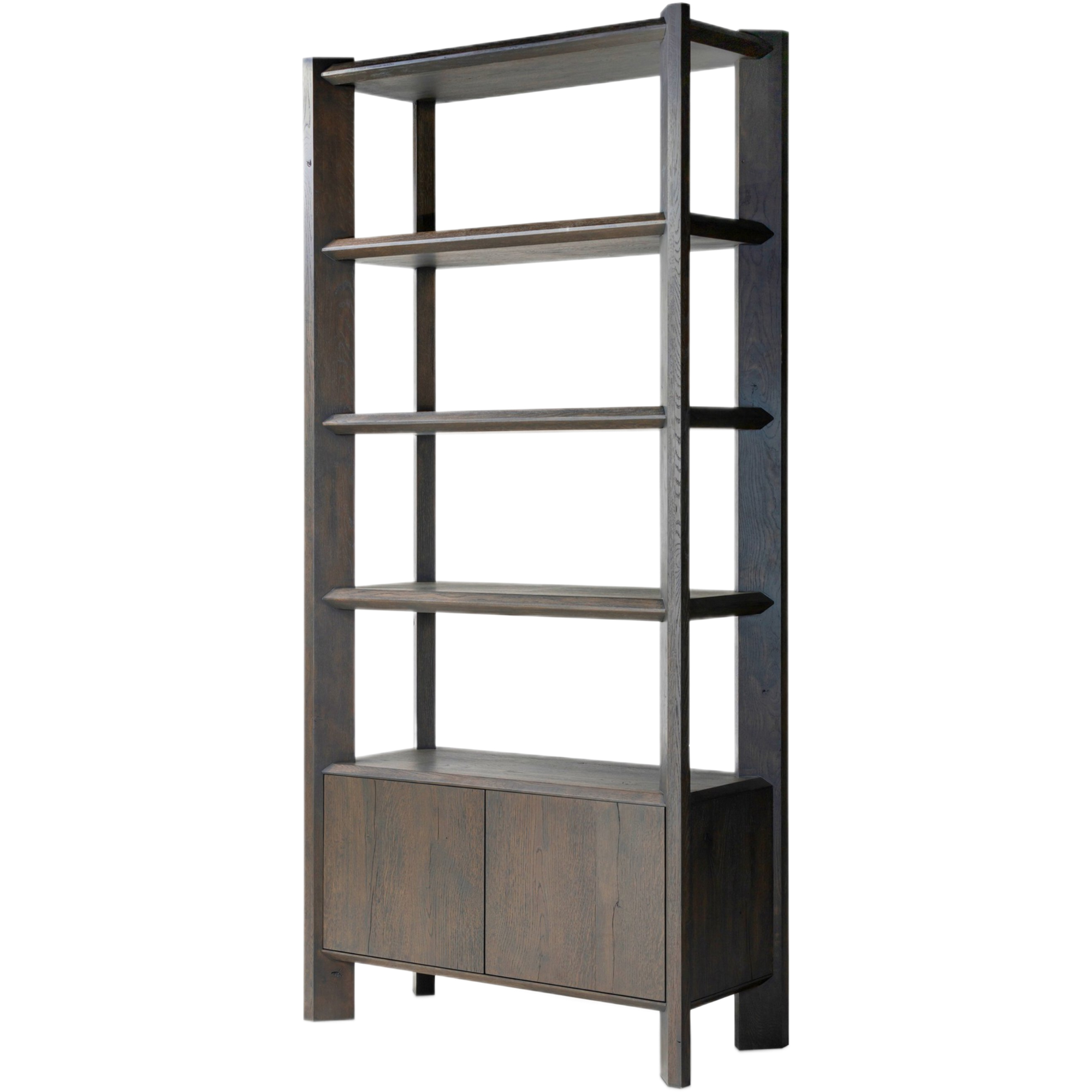 Marrowind Bookshelf, Smoked Black Oak