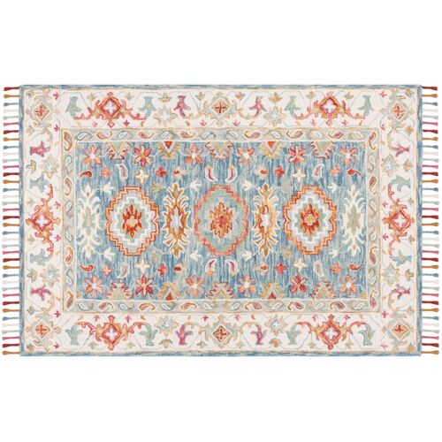 Rylee Hand Tufted Wool Rug, Blue Rylee Hand Tufted Wool Rug, Blue