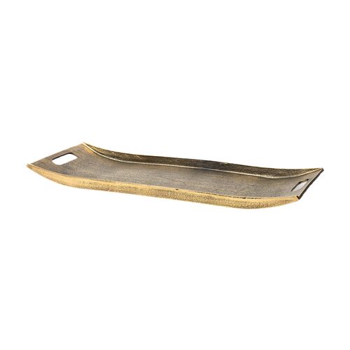 Drew Rectangular Tray, Gold Drew Rectangular Tray, Gold