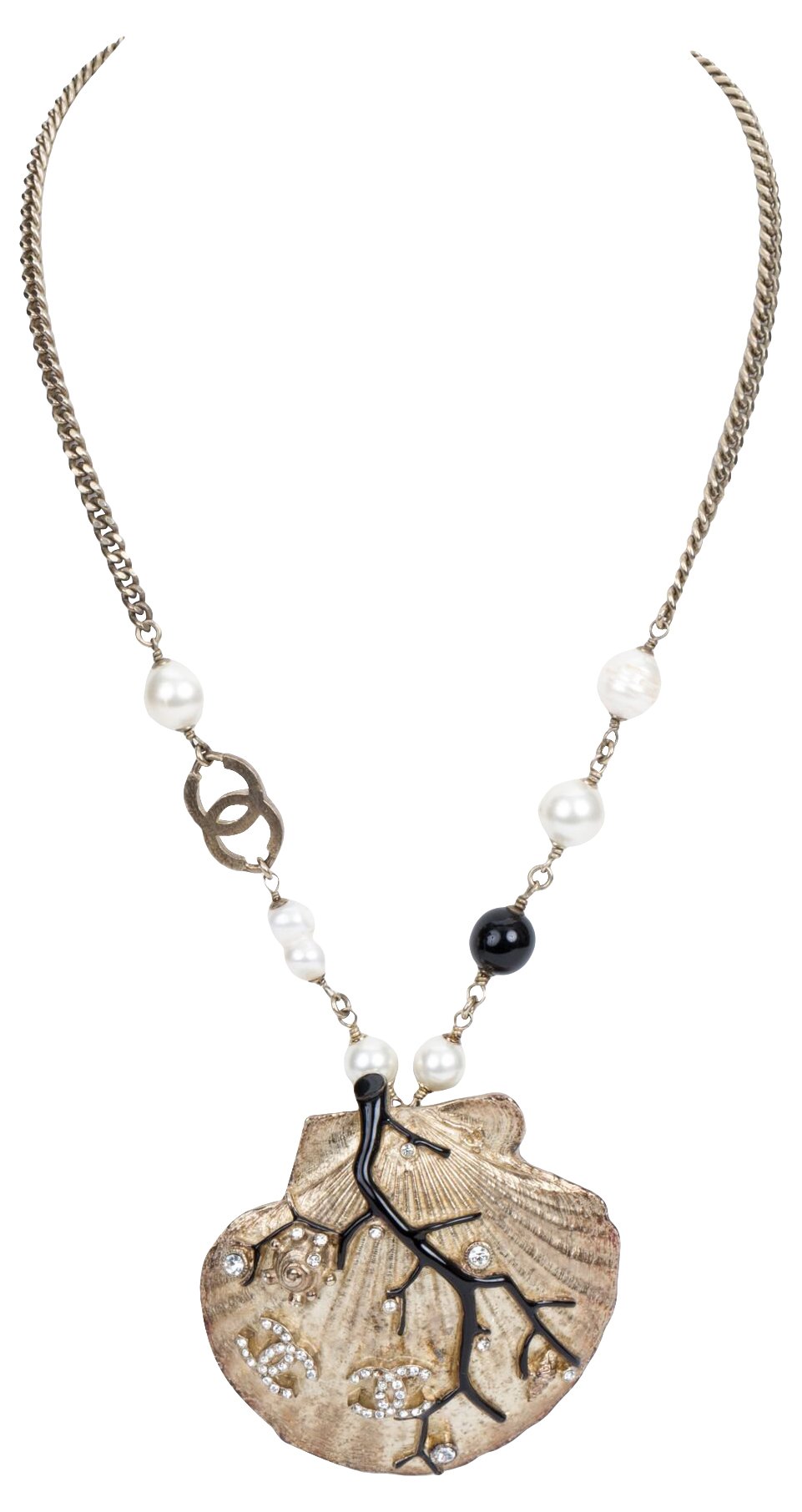 Chanel Shell & Coral Necklace~P77526710