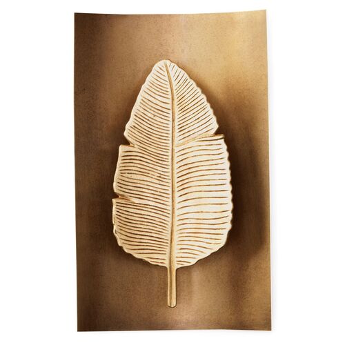Biscayne Sconce, Gold Leaf/Brass~P77380181
