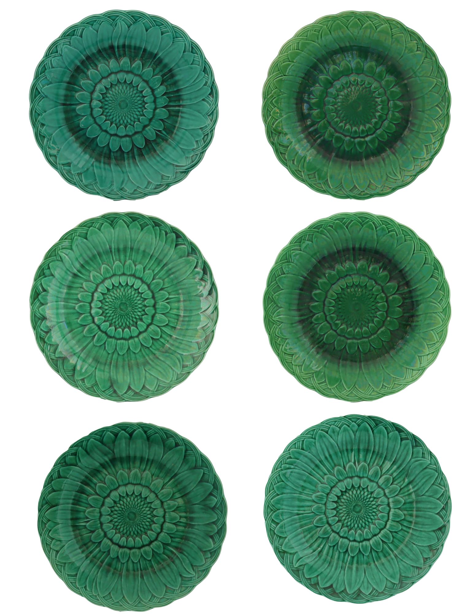 Wedgwood Majolica Sunflower Plates, 6 pc~P77688641