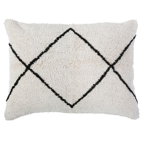 Freddie 28x36 Pillow, Ivory/Charcoal~P77633875