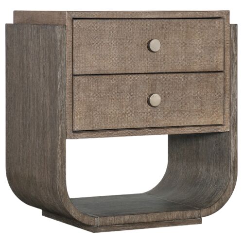 Modern Mood Raffia 2-Drawer Nightstand