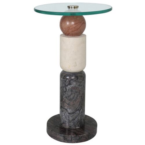 Moreno Marble Drinks Table, Multicolor Moreno Marble Drinks Table, Multicolor