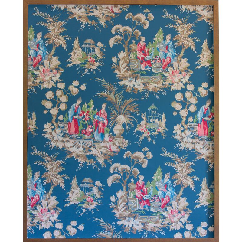 Dawn Wolfe, Teal Chinoiserie Wallpaper