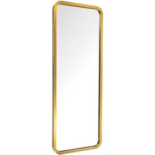 Scarlett Rectangular Wall Mirror, Gold Leaf~P77639035
