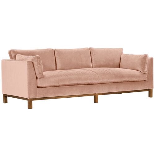Apollo Velvet Bench-Seat Sofa