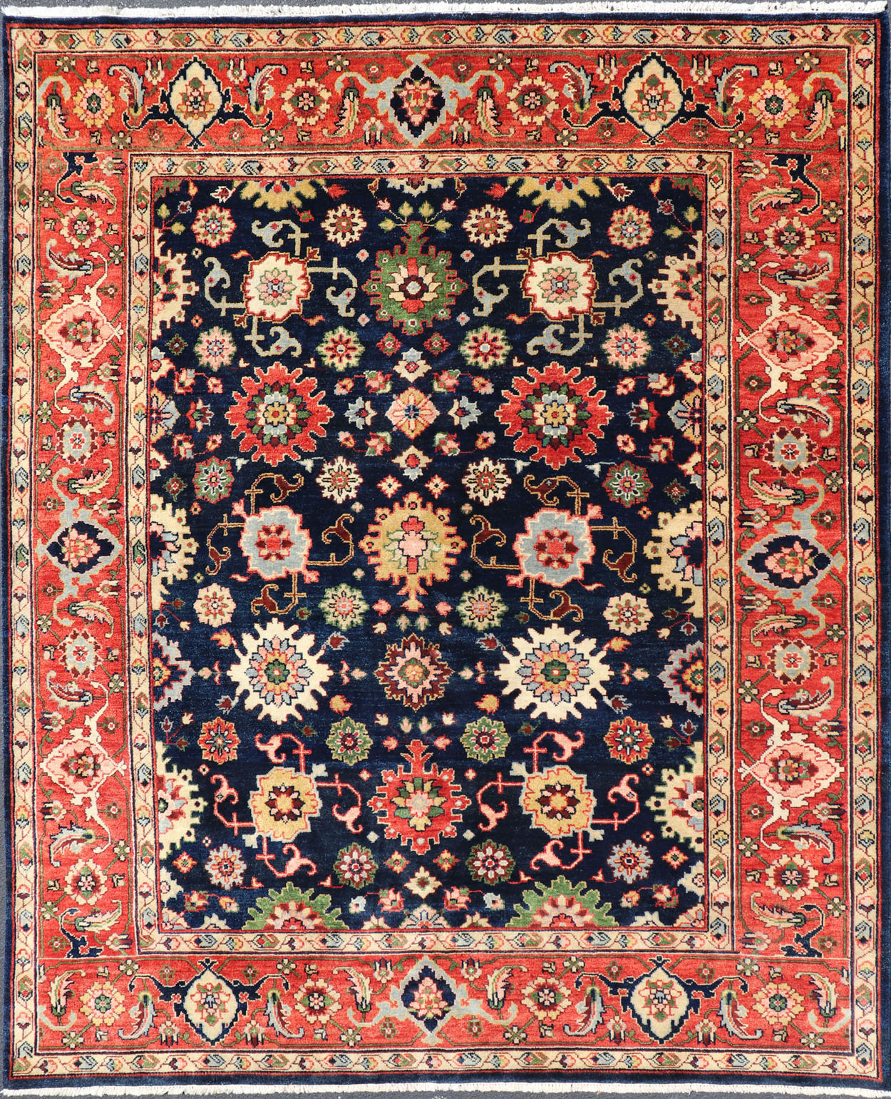 Floral Sultanabad-Mahal Rug, 9'0 x 12'0~P77668495