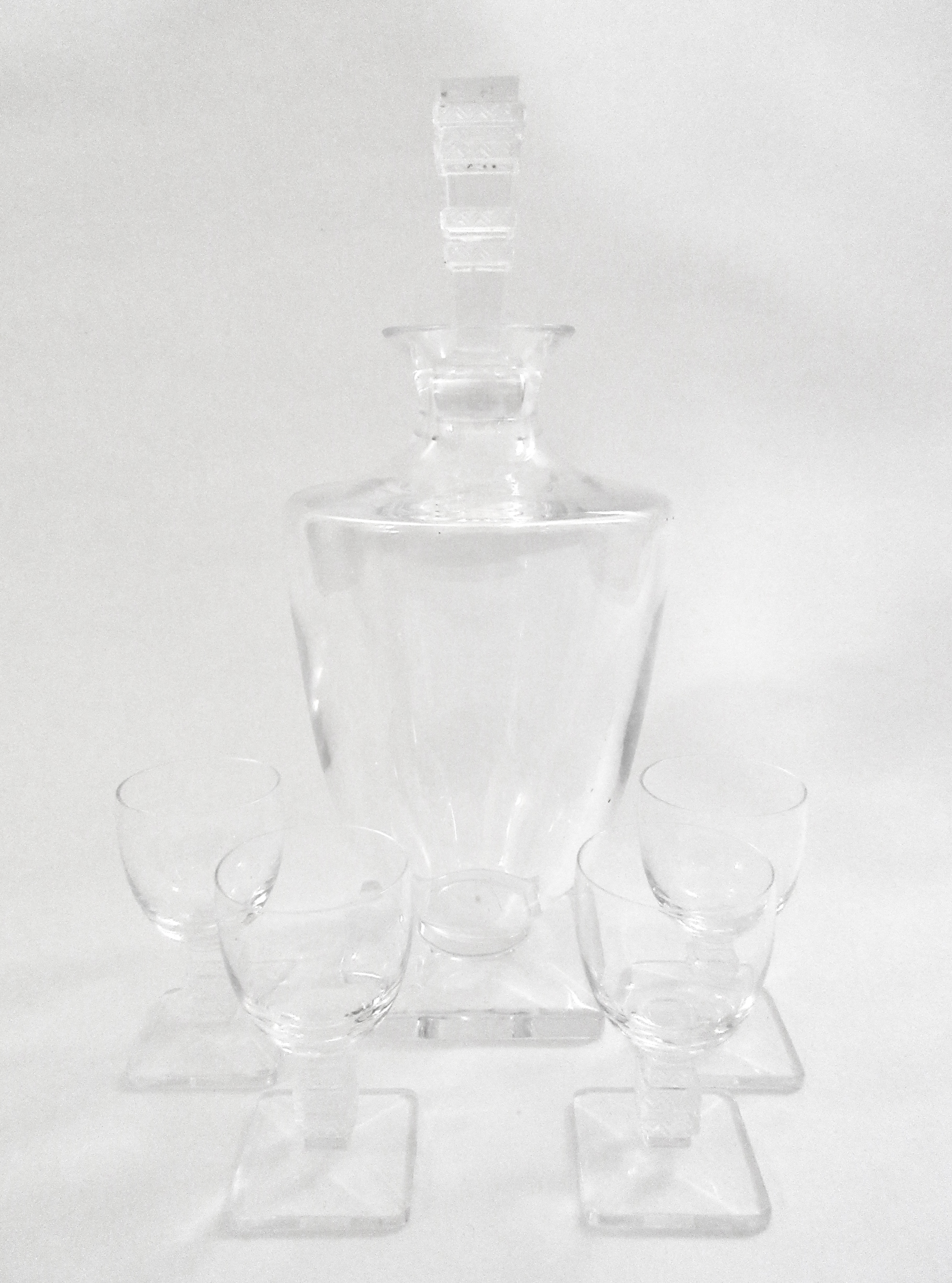 Lalique Argos Decanter and Glasses~P77671894