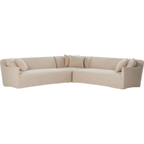 Lowell 3Pc Sectional, Broadway Dune