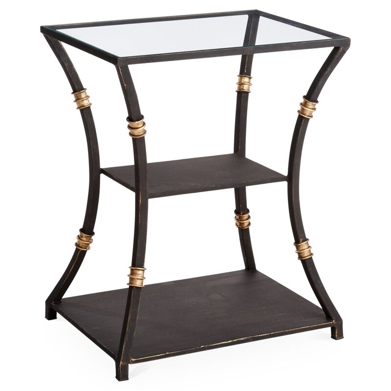 Silas Side Table, Burnished Gold