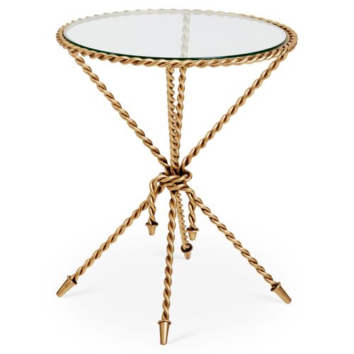 Hyannis Side Table, Antiqued Gold~P77259800~P77259800