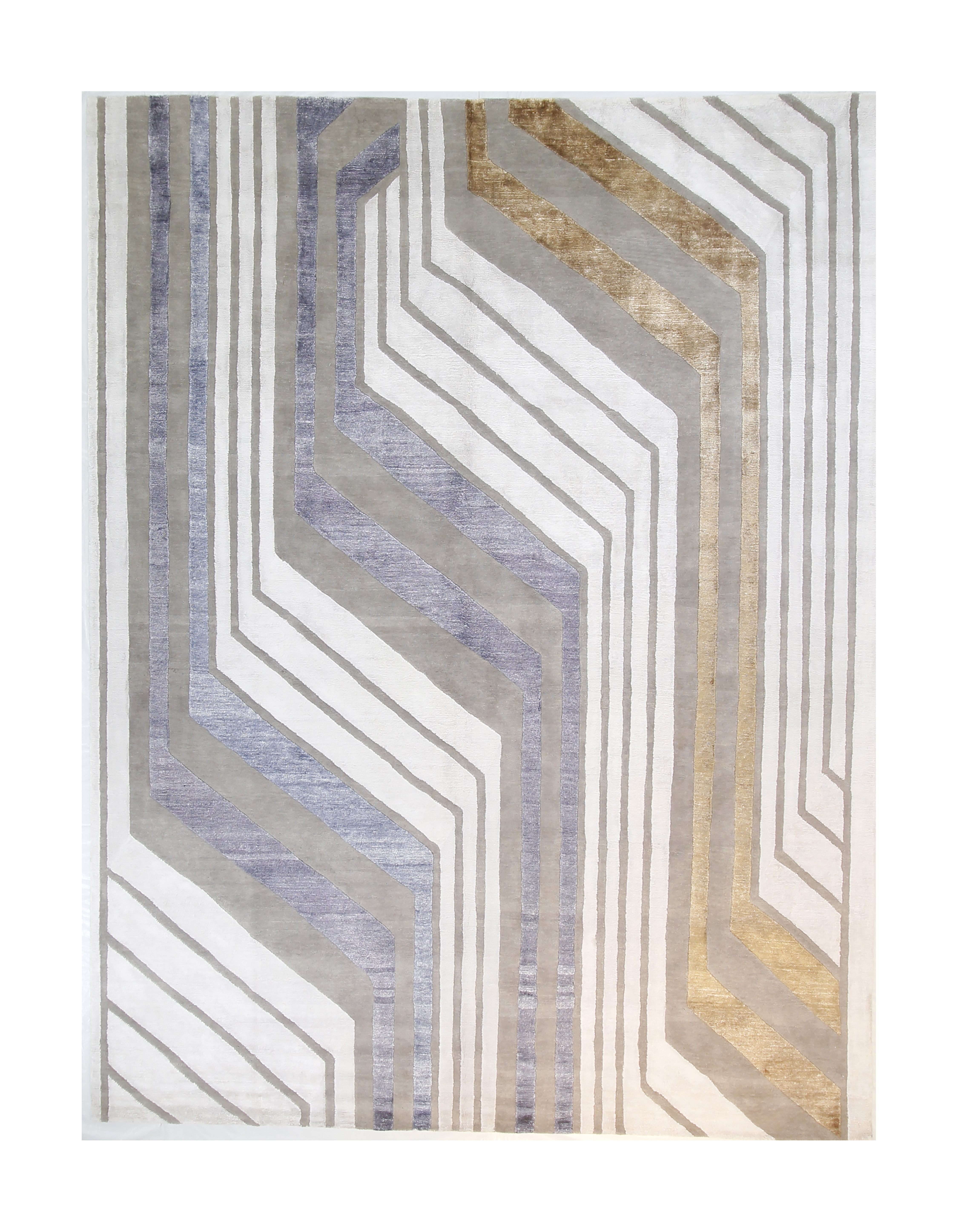 8" x 10" Gastby Rug, Gray/Gold~P77662787
