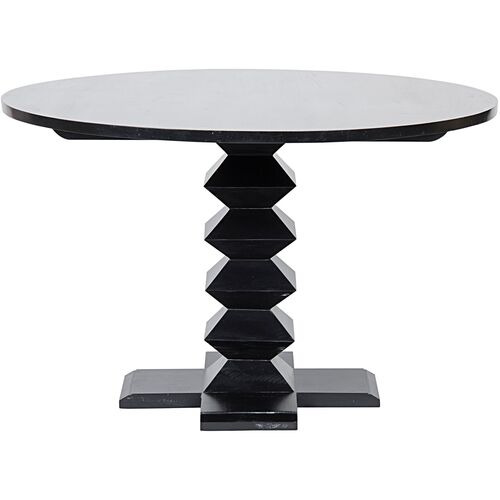 Zig-Zag Dining Table, Black~P77577875