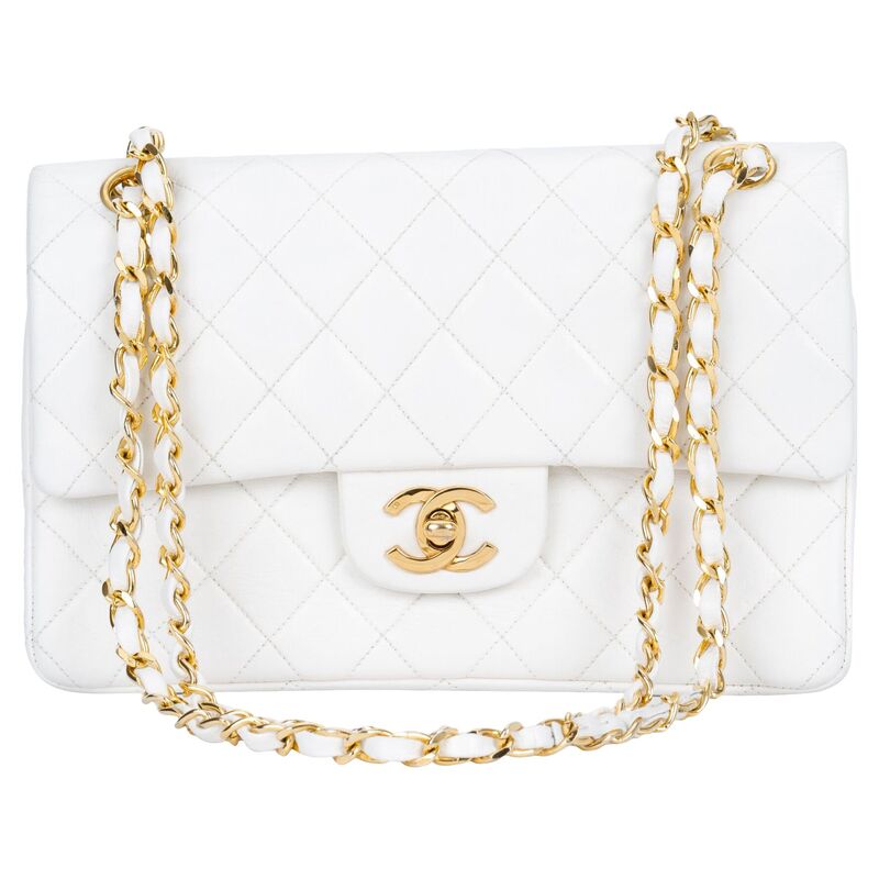 Vintage Lux - Chanel White Double Flap Bag | One Kings Lane