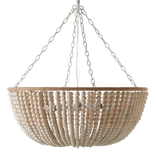 Lana Beaded Pendant, Cream