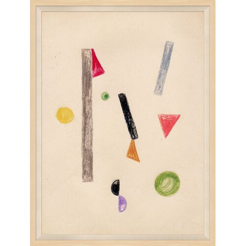 Geometry in Motion I Framed Painting, 32.5" x 24.5" Geometry in Motion I Framed Painting, 32.5" x 24.5"