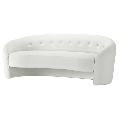 The Button Crescent Sofa, Linen The Button Crescent Sofa, Linen