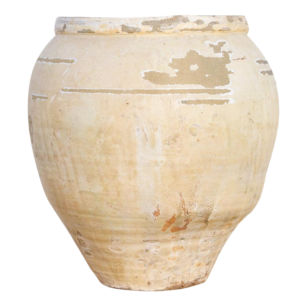 Large White Glazed Farmhouse Vase~P77666356