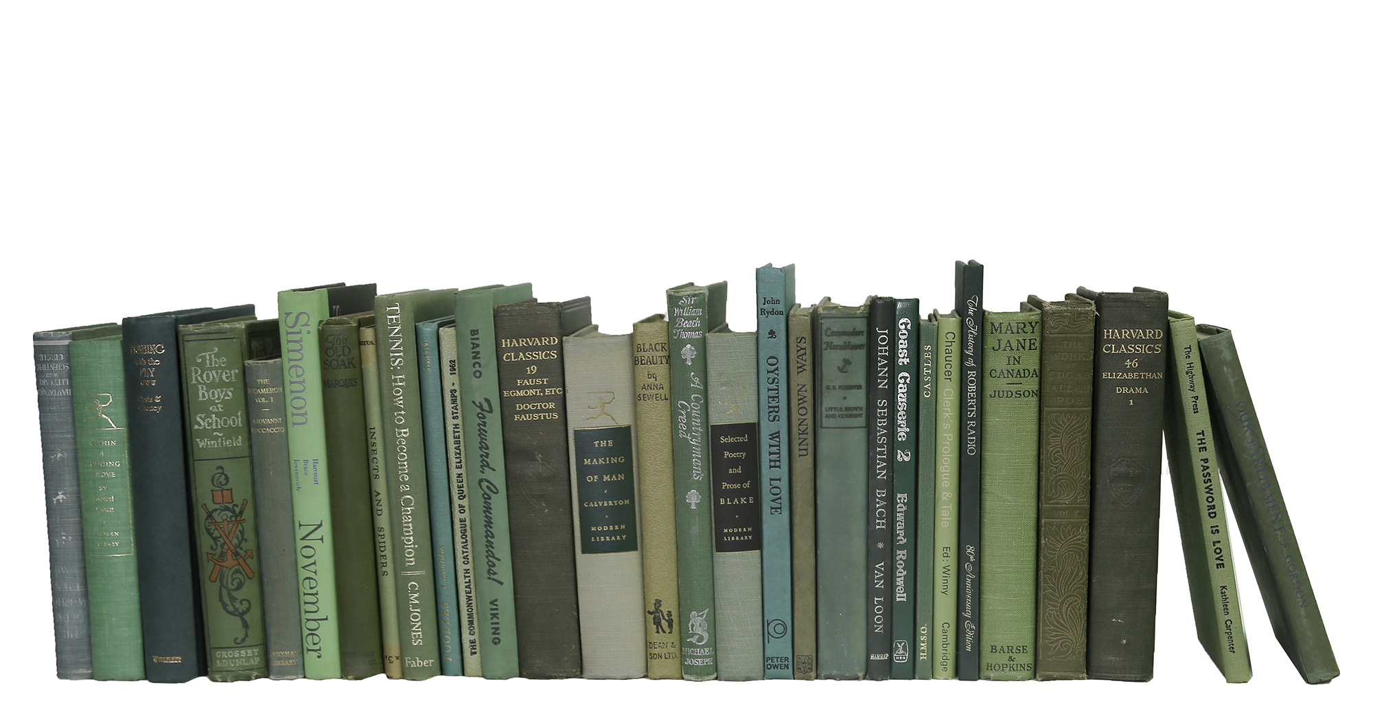 Vintage Petite Boxwood Books By The Foot~P77726059