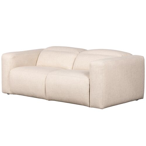 Power Recliner 91" 2pc Sectional, Natural Performance