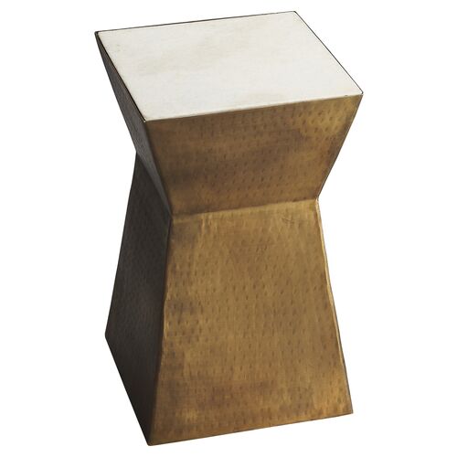 Eva Side Table, Brass/Marble~P76822089