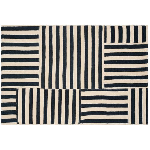Celeste Stripe Patch Rug