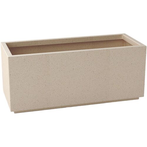 Tamarind Rectangular Large Planter, Limestone