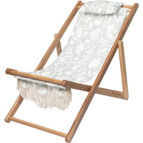 Flora Sling Chair, Sage/White~P77628593