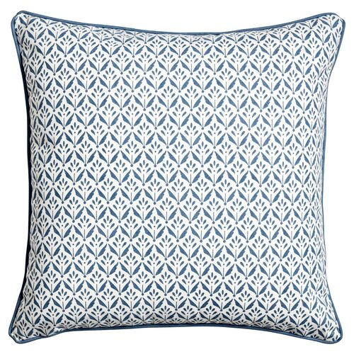 Azura Pillow, Ivory/Denim Blue~P77614853