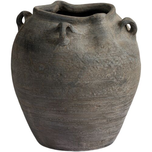Wagon Road Ceramic Vase, Brown