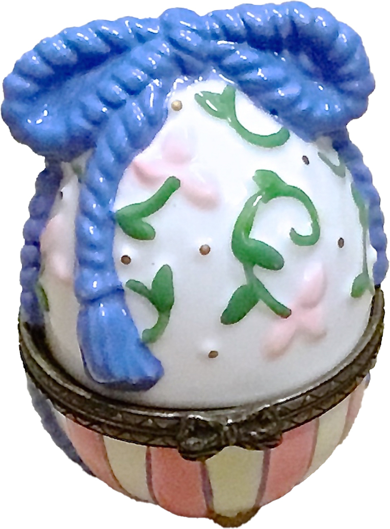 Porcelain & Brass Easter Egg Limoges Box~P77544650