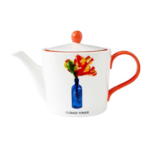 Doodles Teapot, White
