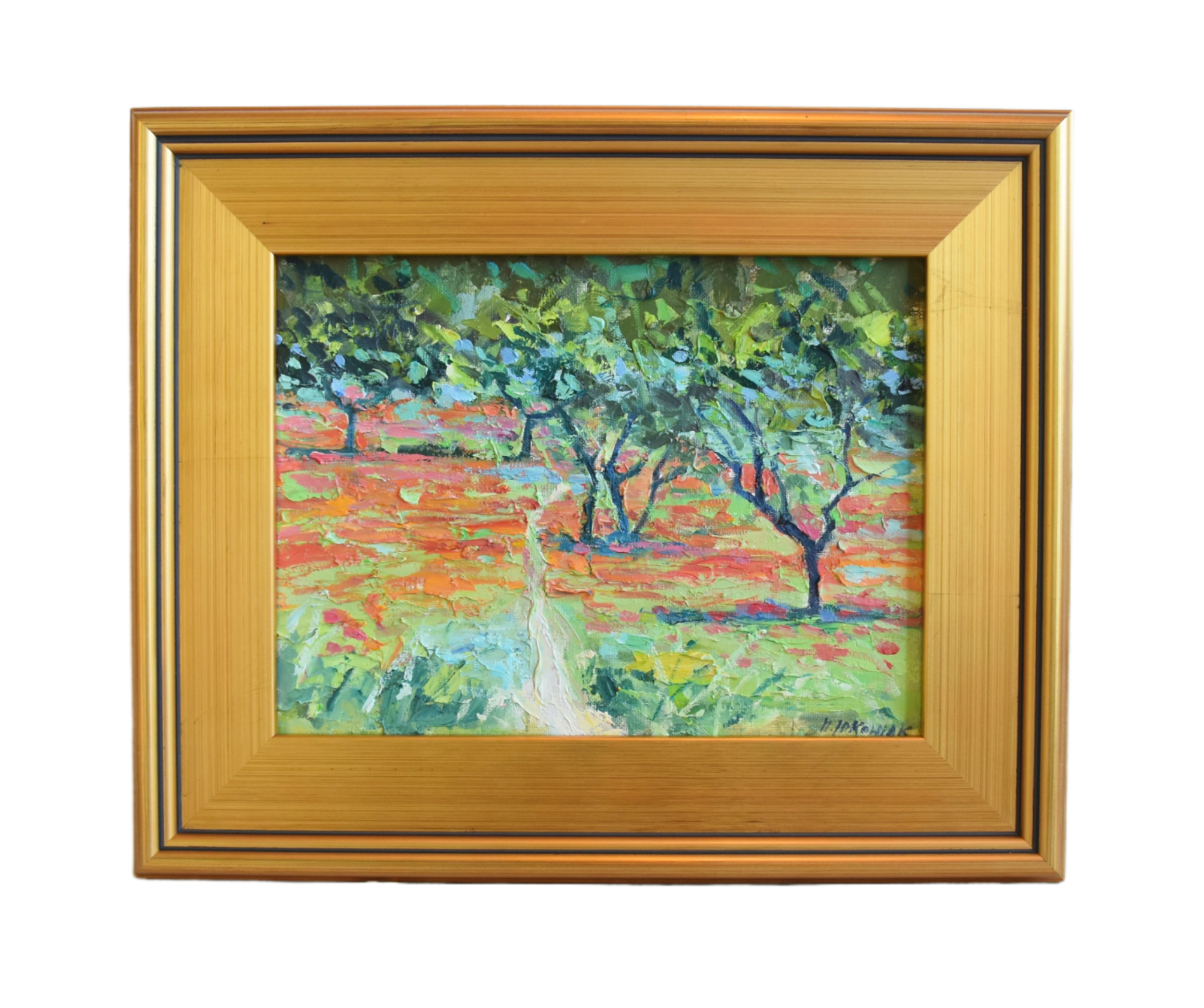 Impressionist Trees Landscape Painting~P77684386