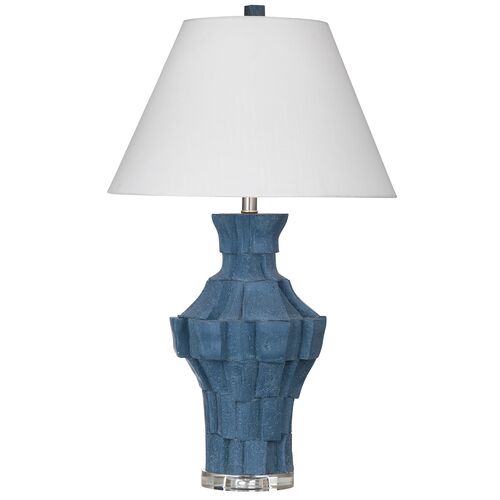 Melanie Table Lamp, Dark Blue