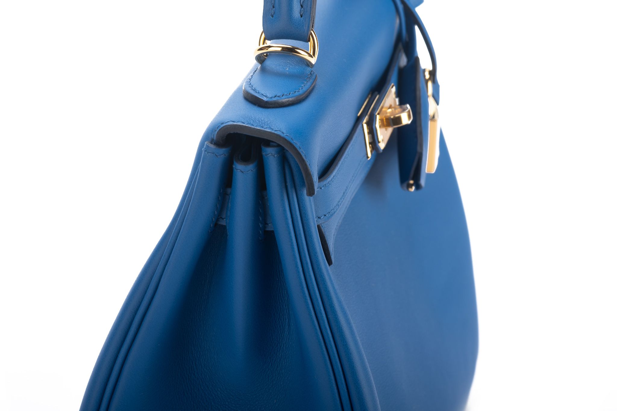 Hermès Blue Jean Swift 25cm Kelly Bag at 1stDibs