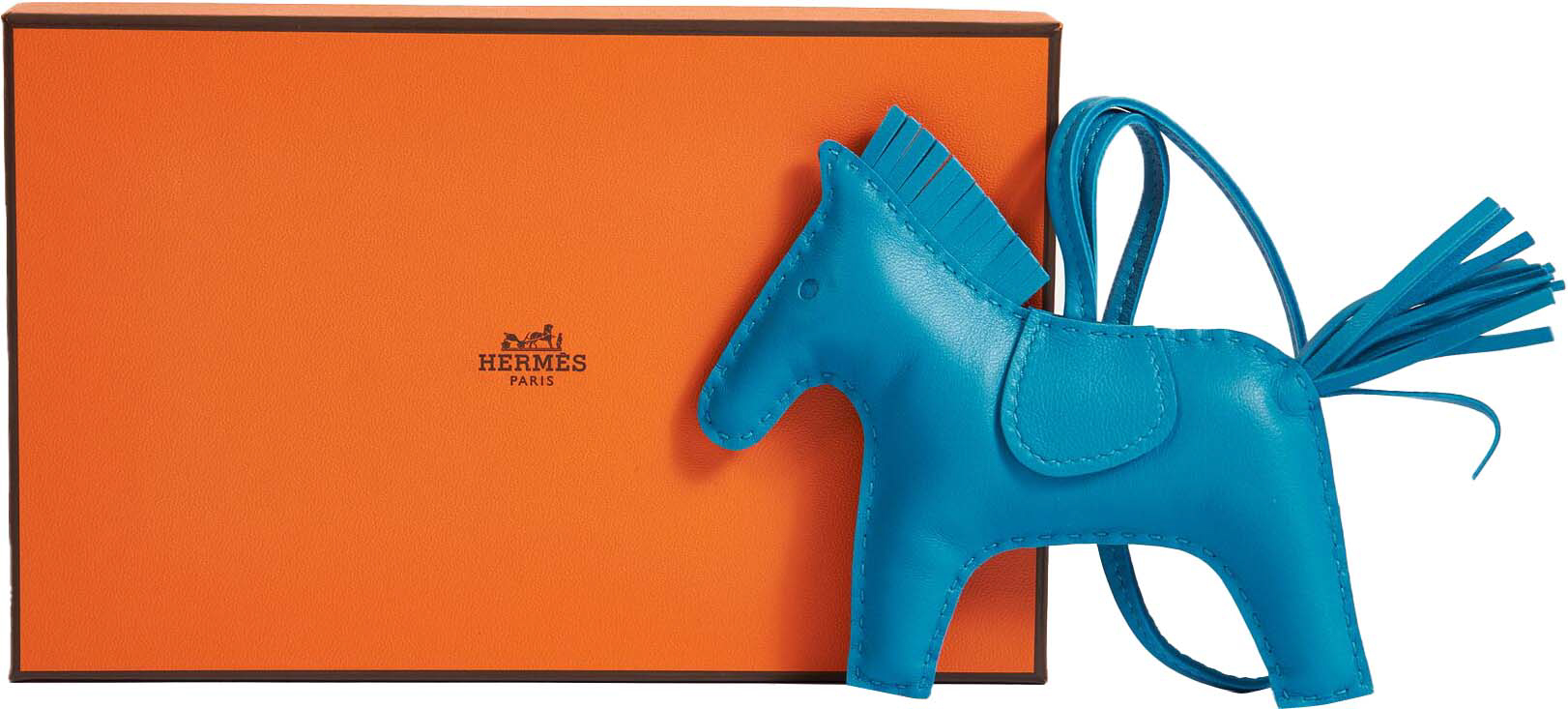 Hermès MM Blue Grigri Rodeo Bag Charm~P77561570