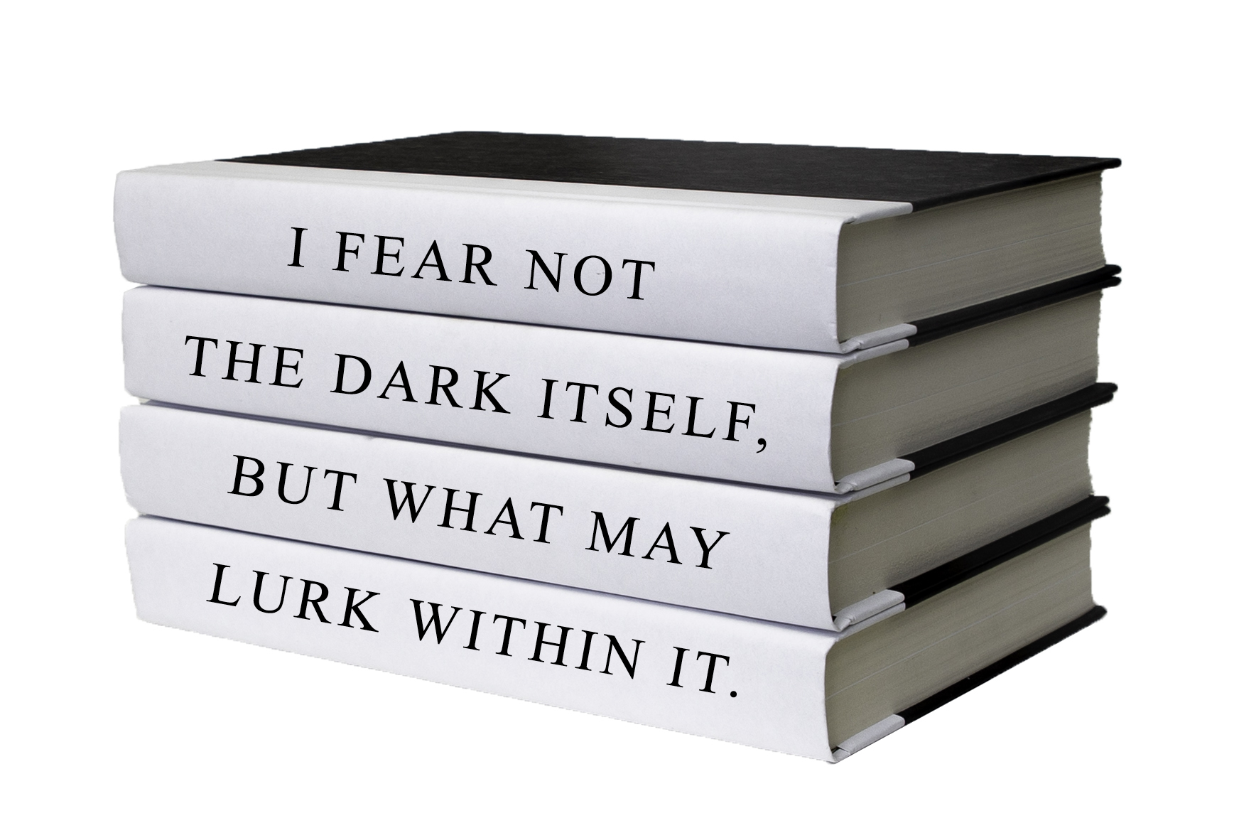 "I Fear Not" Decorative Quote Book Stack