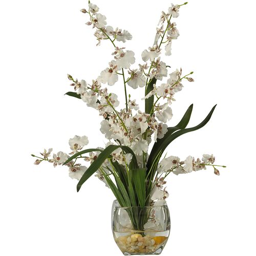 19" Faux Orchid Flower Arrangement~P111113165