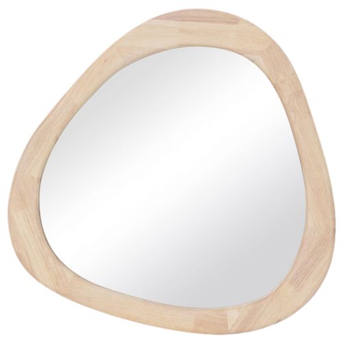 Selen Triangular Wall Mirror, Natural