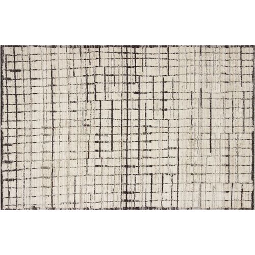 Bleecker Rug, Ivory/Charcoal