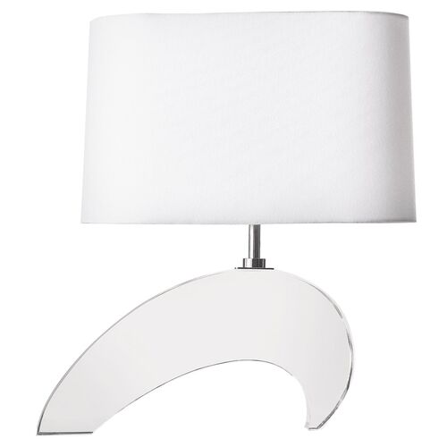 Wave Crystal Table Lamp, Clear Wave Crystal Table Lamp, Clear