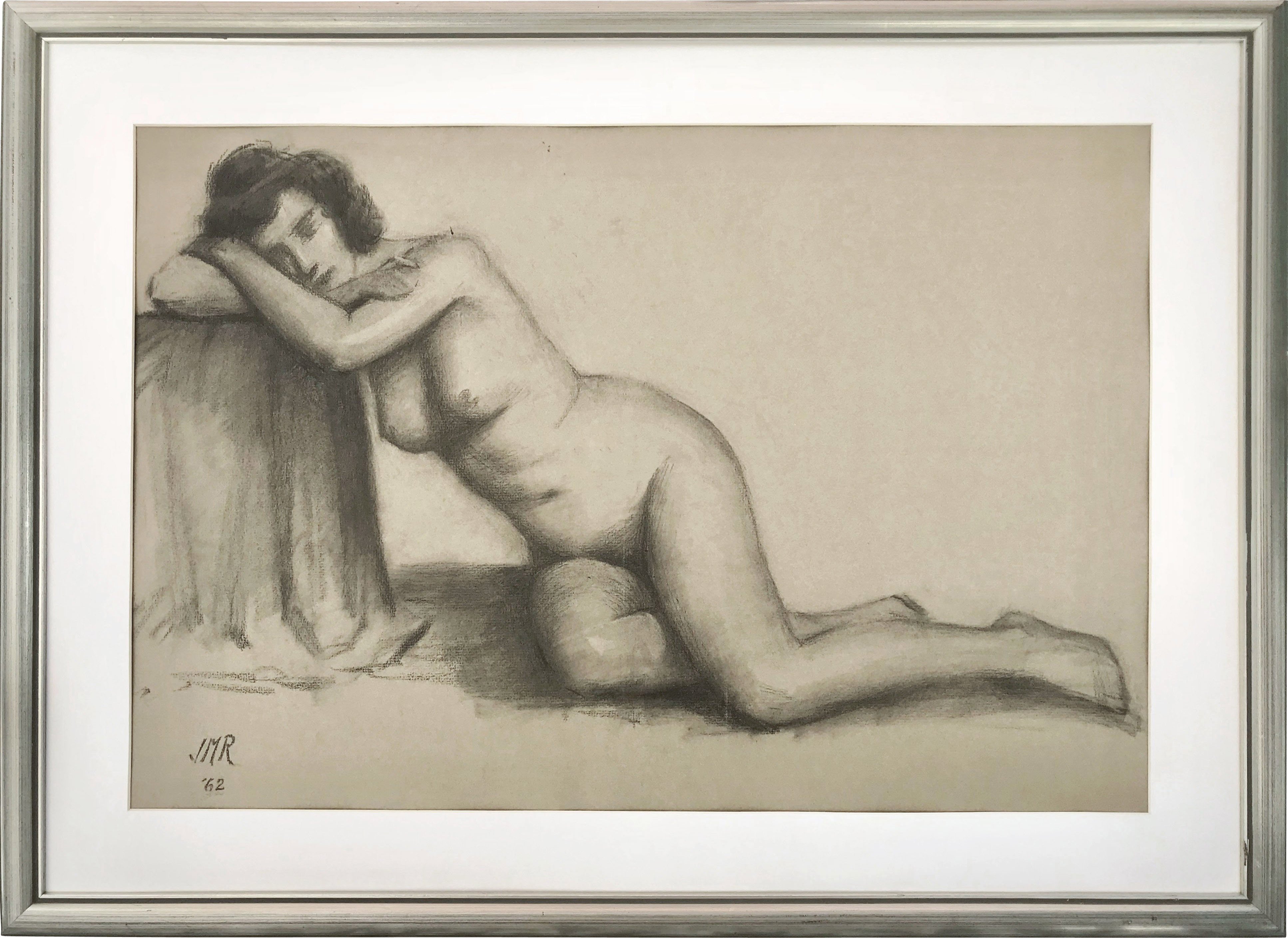 '62 J. Mason Reeves Nude Figure Drawing~P77468880