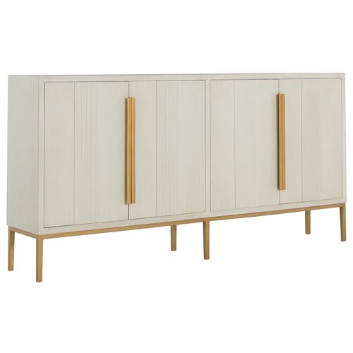 Robinson 4-Door Sideboard, Seseme White