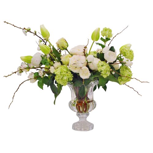 26" Mixed Tulip & Rose Arrangement, Faux 26" Mixed Tulip & Rose Arrangement, Faux~P77359087